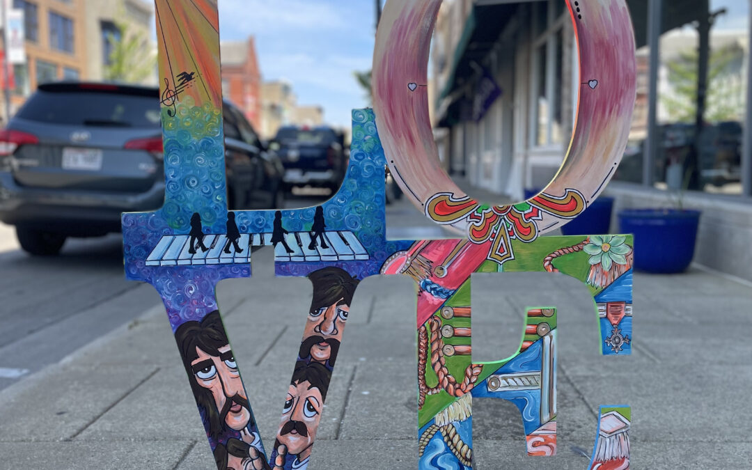 Love Public Art unveiled in Downtown Racine on June 2nd First Fridays