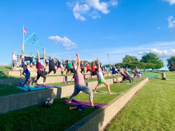 Bend and Brew - Free Yoga is Back in Downtown Racine all summer