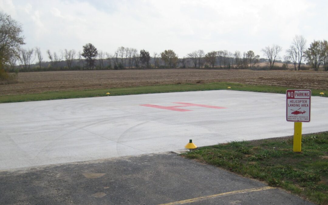 Randall Fire Department Installs Dedicated Medical Helipad at Station #2