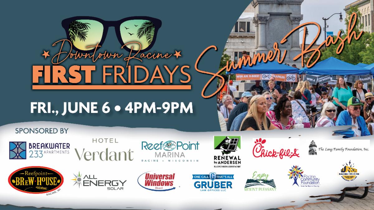 First Friday – Summer Bash
Friday, June 6 | 4pm-9pm