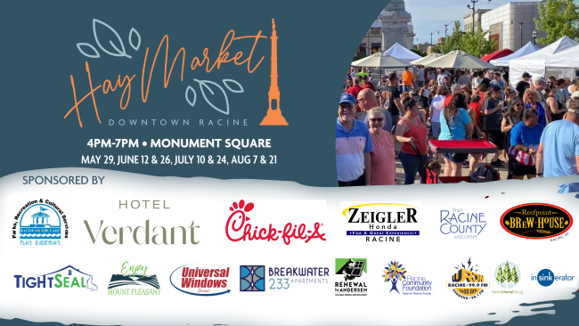 The HayMarket Returns to Downtown Racine This Thursday with Food, Music & Local Flair