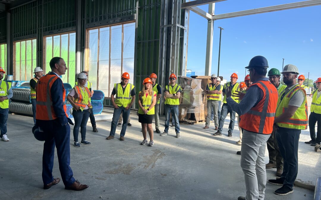 Kenosha County Board tours Human Services Building site,gets update on construction progress