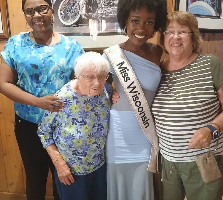 Local organization awards scholarships and meets Miss Wisconsin