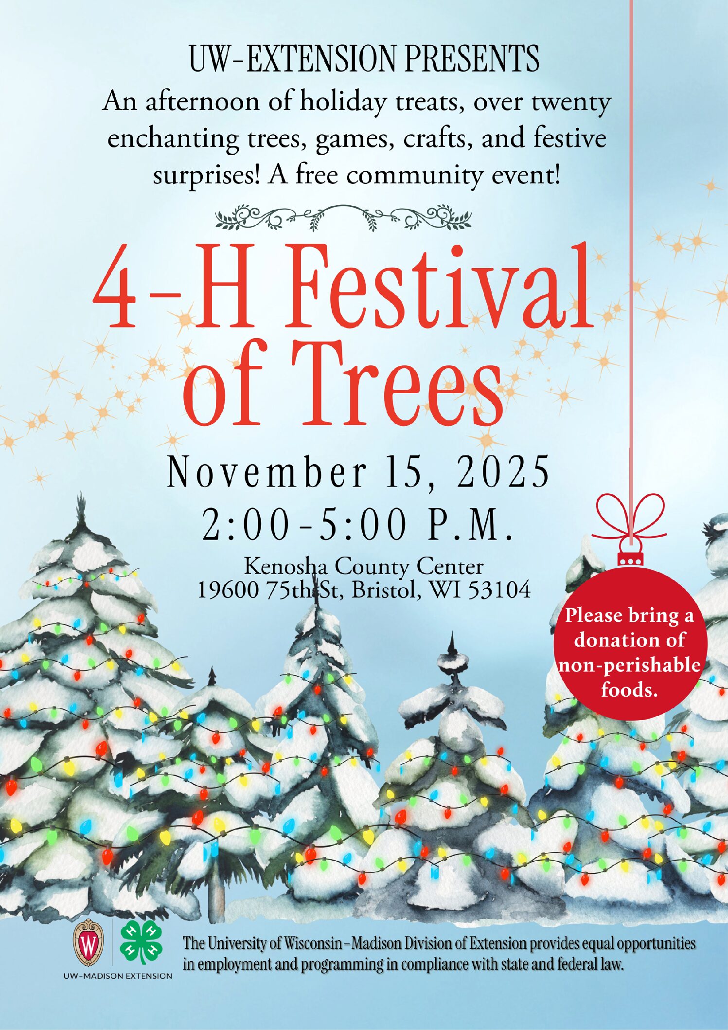 Kenosha County 4-H Festival of Trees is Saturday, Nov. 15