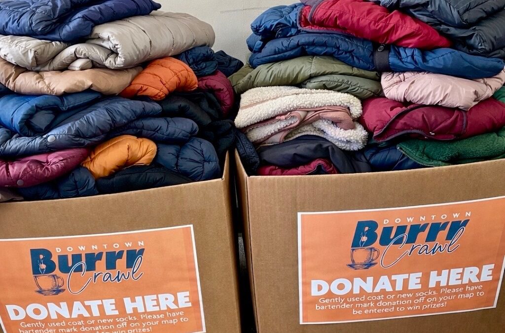 Downtown Racine Corporation Announces Successful Warm Clothing Drive at the Burr Crawl Event