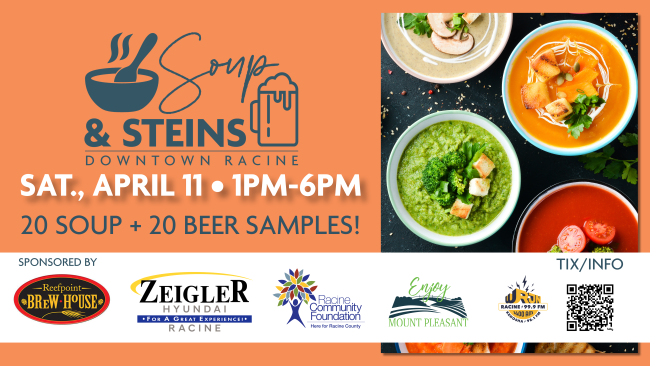  Sip, Sample, and Stroll: 2nd Annual “Soup & Steins” Returns to Downtown Racine on April 11