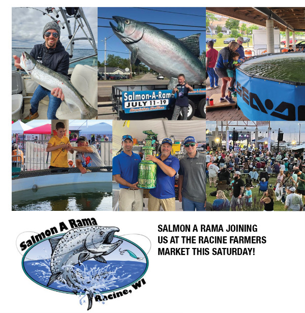The fish and the farmers are sharing the lakefront!